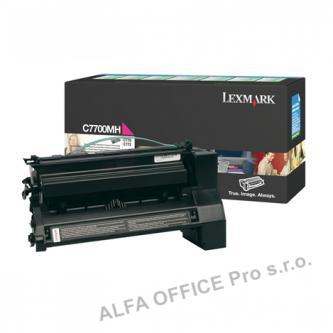  Lexmark originální toner C7700MH, magenta, 10000str., return, Lexmark C770, C772 