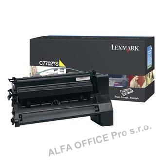  Lexmark originální toner C7702YS, yellow, 6000str., Lexmark C77X 