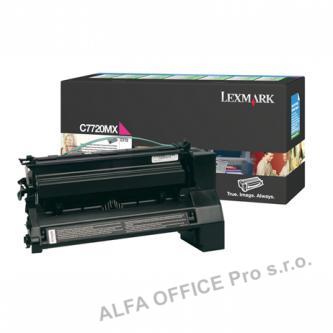  Lexmark originální toner C7720MX, magenta, 15000str., return, Lexmark C772 