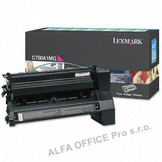  Lexmark originální toner C780A1MG, magenta, 6000str., return, Lexmark C780, C782 