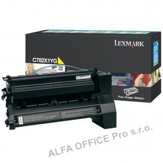  Lexmark originální toner C782X1YG, yellow, 15000str., return, Lexmark C782 
