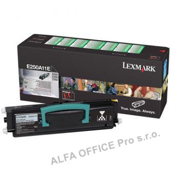  Lexmark originální toner E250A11E, black, 3500str., return, Lexmark E250, E35x 