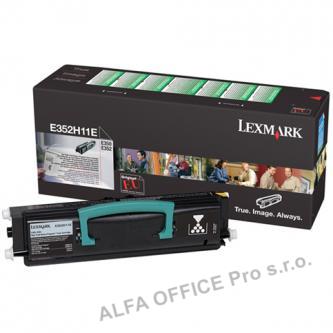  Lexmark originální toner E352H11E, black, 9000str., return, Lexmark E35x 
