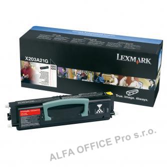 Lexmark originální toner X203A21G, black, 2500str., Lexmark X203, X204 