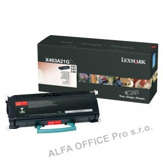  Lexmark originální toner X463A21G, black, 3500str., Lexmark X463 