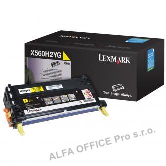  Lexmark originální toner X560H2YG, yellow, 10000str., Lexmark X560N, X560dn 
