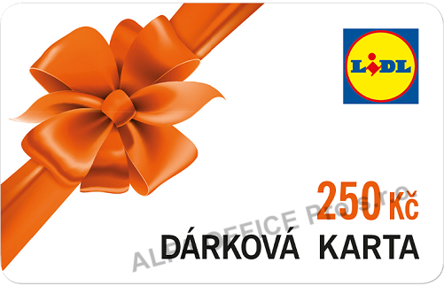 Dárková poukázka LIDL 250kč
