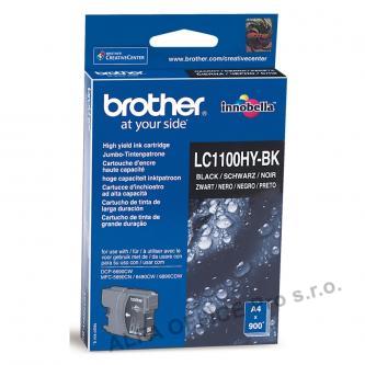 Brother originální ink LC-1100HYBK, black, 900str., high capacity, Brother DCP-6690CW, MFC