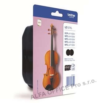Brother originální ink LC-127XLBK, black, 2x1200str., 2ks, Brother MFC-J4510 DW