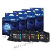 Brother originální ink LC-1280XLVALBP, CMYK, 2400/3x1200str., high capacity, Brother MFC-J