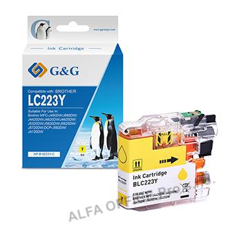  G&G kompatibilní ink s LC223Y, yellow, NP-B-0223Y, pro Brother MFC-J4420DW, J462 