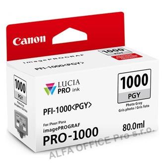 Canon originální ink 0553C001, photo grey, 3165str., 80ml, PFI-1000PGY, Canon imagePROGRAF