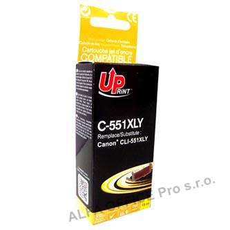 UPrint kompatibilní ink s CLI551Y XL, yellow, 695str., 11ml, C-551XLY, high capacity, pro 
