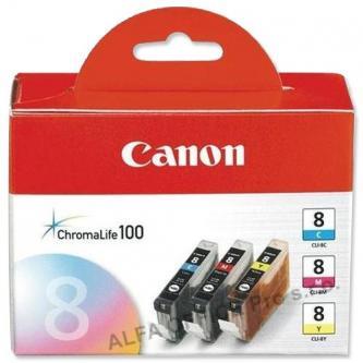 Canon originální ink CLI8CMY, cyan/magenta/yellow, 0621B029, 0621B026, Canon iP4200, iP520