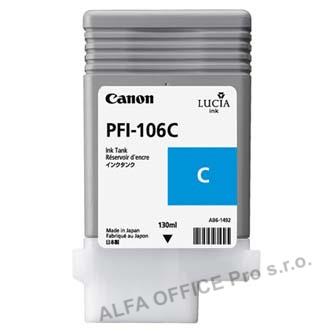 Canon originální ink PFI106C, cyan, 130ml, 6622B001, Canon iPF-6300