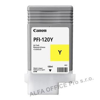 Canon originální ink PFI120Y, yellow, 130ml, 2888C001, Canon TM-200, 205, 300, 305