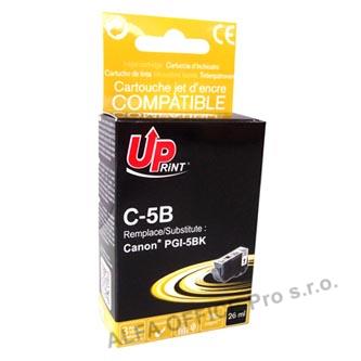 UPrint kompatibilní ink s PGI5BK, black, 28ml, C-5B, pro Canon iP4200, 5200, 5200R, MP500,