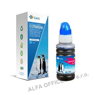 G&G kompatibilní ink s C13T00S24A, cyan, NPR-E103C-70ml-B, pro Epson EcoTank L31