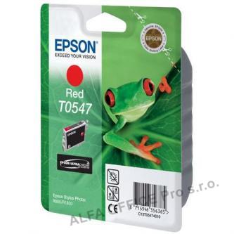 Epson originální ink C13T054740, red, 400str., 13ml, Epson Stylus Photo R800, R1800