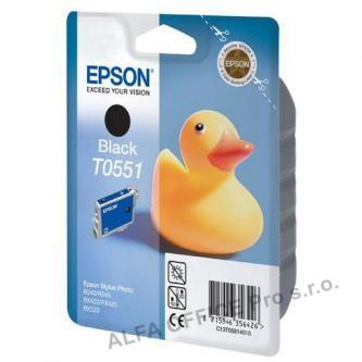 Epson originální ink C13T05514020, black, blistr s ochranou, 290str., 8ml, Epson Stylus Ph