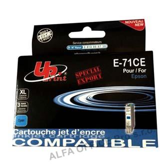 UPrint kompatibilní ink s C13T07124011, cyan, 10ml, E-71C, pro Epson D78, DX4000, DX4050,