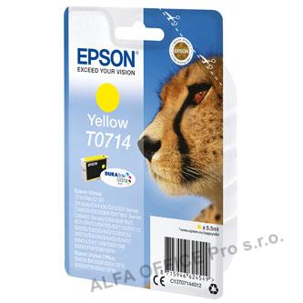 Epson originální ink C13T07144022, yellow, blistr s ochranou, 5,5ml, Epson D78, DX4000, DX