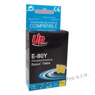 UPrint kompatibilní ink s C13T08044011, yellow, 11ml, E-80Y, pro Epson R265, RX560, R360