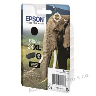 Epson originální ink C13T24314012, T2431, 24XL, black, 10ml, Epson