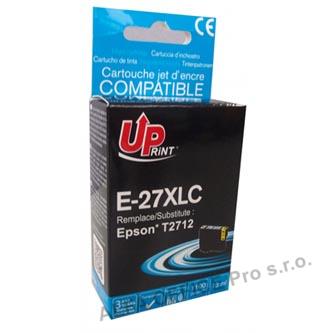 UPrint kompatibilní ink s C13T27124010, 27XL, cyan, 1100str., 13ml, pro Epson WF-3620, 364