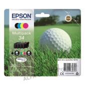 Epson originální ink C13T34664010, T346640, CMYK, 18.7ml, Epson WF-3720DWF, 3725DWF