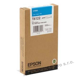 Epson originální ink C13T612200, cyan, 220ml, Epson Stylus Pro 7400, 7450, 9400, 9450