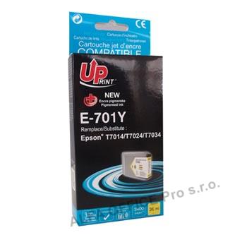 UPrint kompatibilní ink s C13T70144010, yellow, 3200str., 36ml, E-701Y, Epson WorkForce Pr
