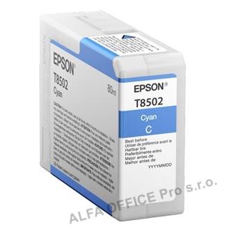 Epson originální ink C13T850200, cyan, 80ml, Epson SureColor SC-P800