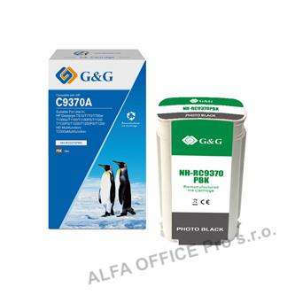  G&G kompatibilní ink s C9370A, photo black, NH-RC9370PBK, pro HP Designjet T1100 