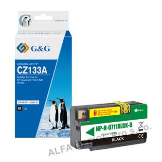  G&G kompatibilní ink s CZ133A, black, NP-H-0711XLBK(HP711, pro HP DesignJet T120 