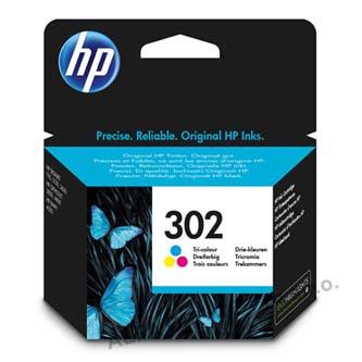 HP originalní ink F6U65AE, HP 302, color, 165/165/165str., 4ml, HP OJ 3830,3834,4650, DJ 2