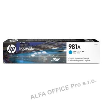 HP originální ink J3M68A, HP 981A, cyan, 6000str., 70ml, HP PageWide Enterprise Color 556,
