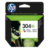 HP originální ink N9K07AE, HP 304XL, Tri-color, 300str., 7ml, HP DeskJet 2620,2630,2632,26
