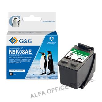  G&G kompatibilní ink s N9K08AE, black, 18ml, ml NH-RC304XLBK-T, pro HP DeskJet 3 