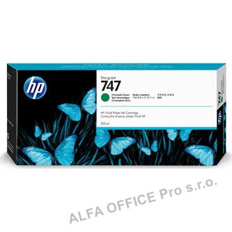 HP originální ink P2V84A, HP 747, chromatic green, 300ml, HP HP DesignJet Z9