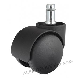 Kolečka pro herní křesla černé, průměr čepu: 11mm, v balení 5ks