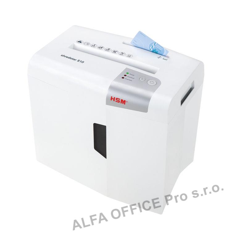 Skartovací stroj HSM ShredStar S10 White (proužek 6,0 mm)