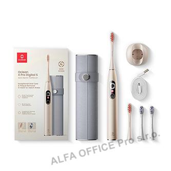Oclean sonický set pouzdra a kartáčku X Pro Digital, zlatý