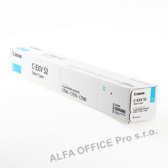 Canon originální toner CEXV52, cyan, 66500str., 0999C002, Canon IRC7565i, IRC7570i, IRC758