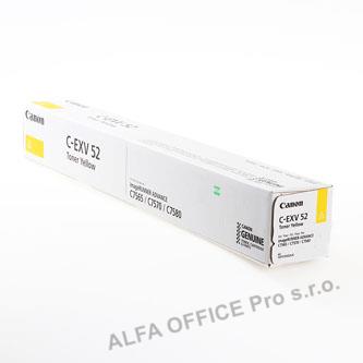 Canon originální toner CEXV52, yellow, 66500str., 1001C002, Canon IRC7565i, IRC7570i, IRC7