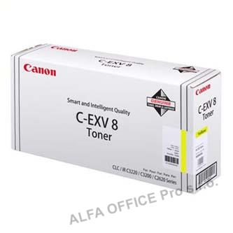 Canon originální toner CEXV8, yellow, 25000str., 7626A002, Canon iR-C, CLC-3200, 2620N