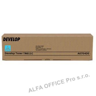 Develop originální toner A0704D0, cyan, 27000str., TN-611C, Develop Ineo +550, +650