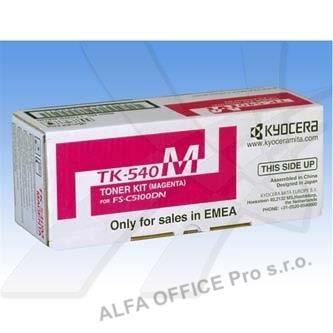 Kyocera originální toner TK540M, magenta, 4000str., 0T2HLBEU, Kyocera FS-C 5100D