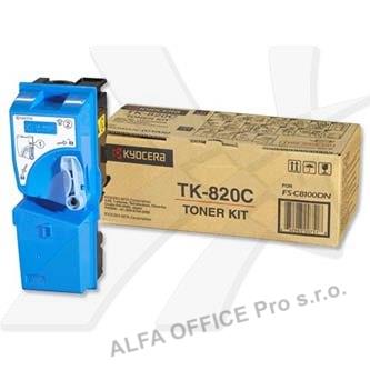 Kyocera originální toner TK820C, cyan, 7000str., 0T2HPCEU, Kyocera FS-C 8100DN