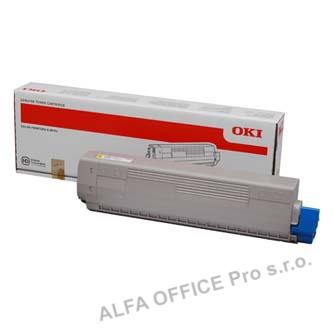 OKI originální toner 44844613, yellow, 7300str., OKI C822